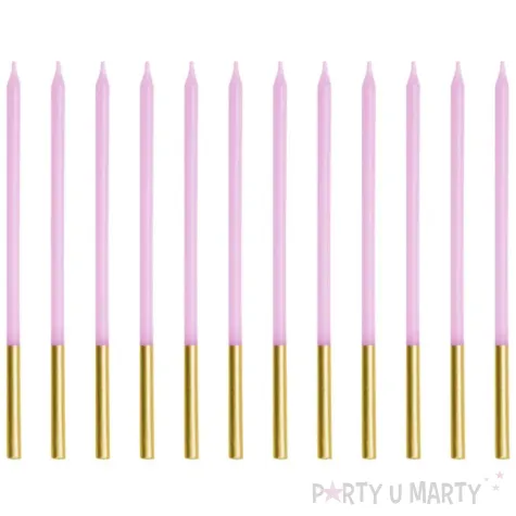 xx swieczki urodzinowe gladkie fioletowy 14 cm 1 op 12 szt