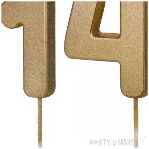 xx swieczki zlote cyfry 14