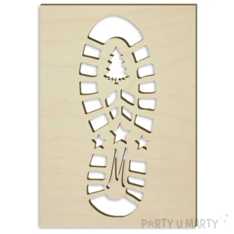 xx szablon but mikolaja m sklejka 1 szt