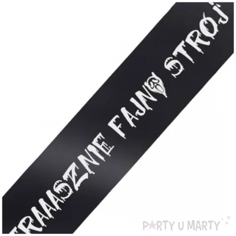 xx szarfa straaasznie fajny stroj czarny