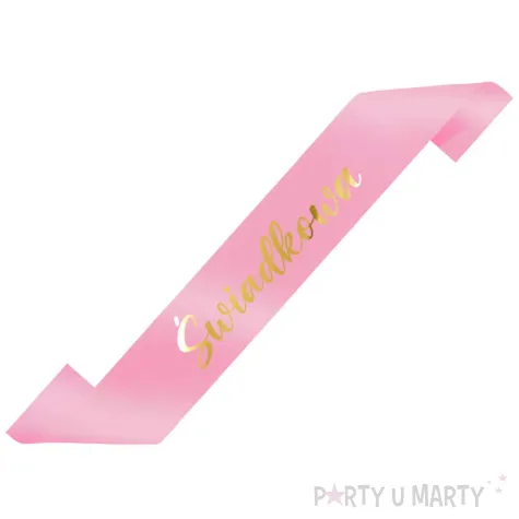 xx szarfa swiadkowa rozowy