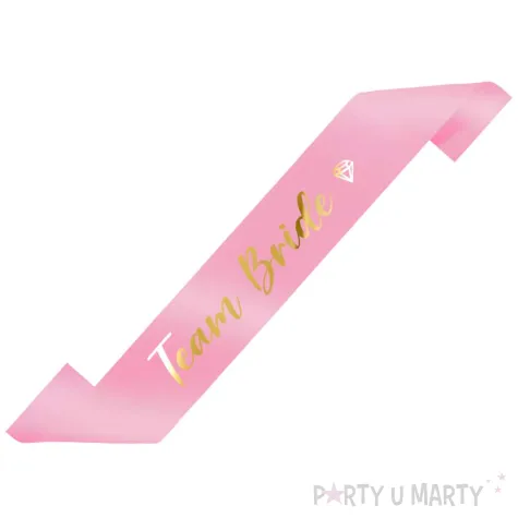 xx szarfa team bride rozowy