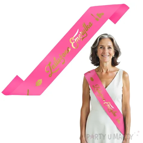 xx szarfa zasluzona emerytka kosmetyki fuksja