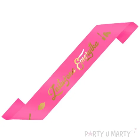 xx szarfa zasluzona emerytka kosmetyki fuksja