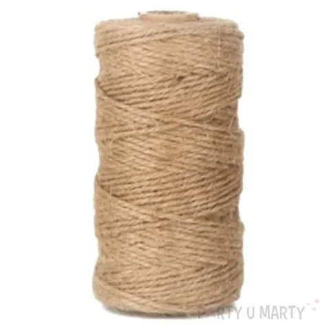 xx sznurek jutowy pakowy 100g 1 szpulka walec