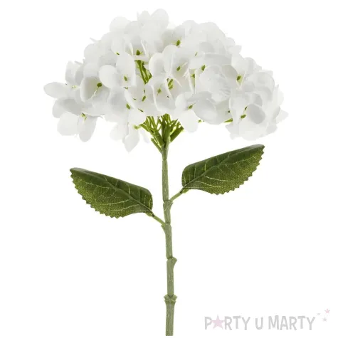 xx sztuczny kwiat hortensja 35 cm bialy