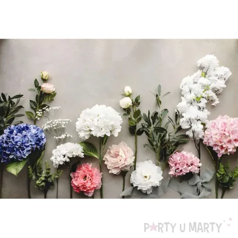 xx sztuczny kwiat hortensja 35 cm bialy