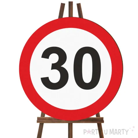 xx tablica powitalna 30 urodziny traffic