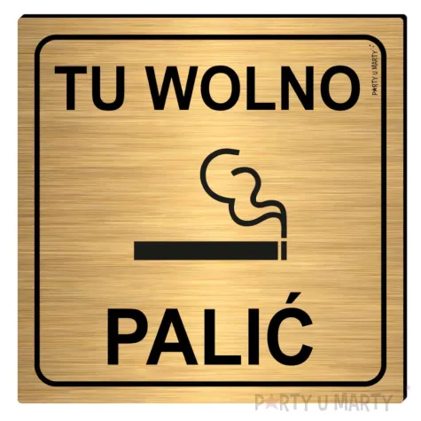 xx tabliczka informacyjna tu wolno palic