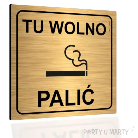 xx tabliczka informacyjna tu wolno palic