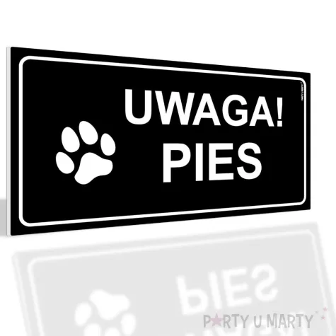 xx tabliczka informacyjna uwaga piesek