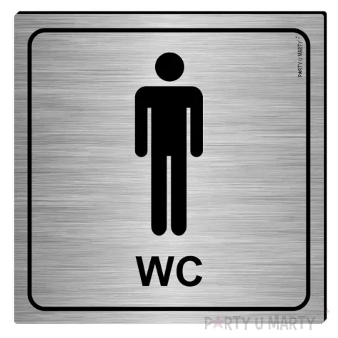 xx tabliczka informacyjna wc meskie