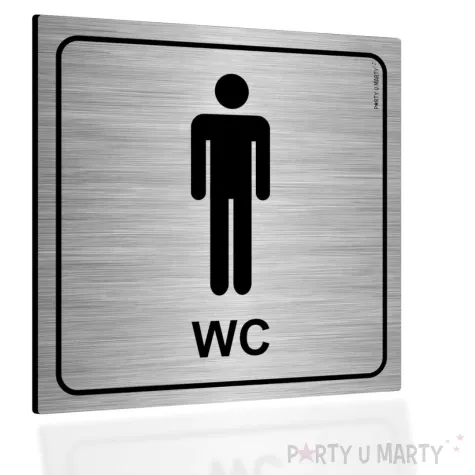 xx tabliczka informacyjna wc meskie