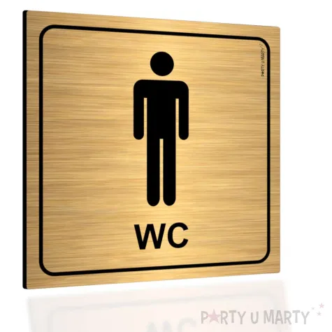 xx tabliczka informacyjna wc meskie