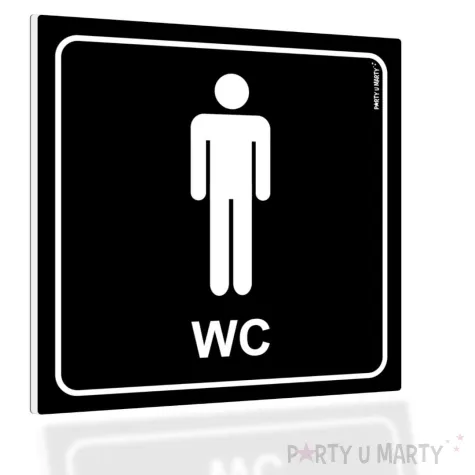 xx tabliczka informacyjna wc meskie