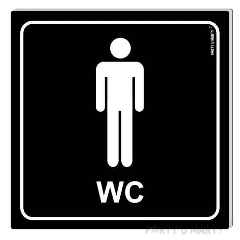 xx tabliczka informacyjna wc meskie