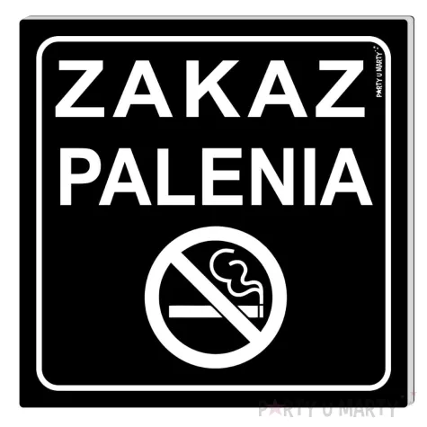 xx tabliczka informacyjna zakaz palenia