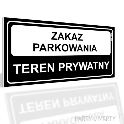 xx tabliczka informacyjna zakaz parkowania teren prywatny