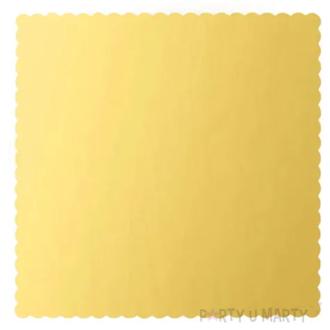 xx tacka do babeczek kwadratowa zlota 20cm 1szt