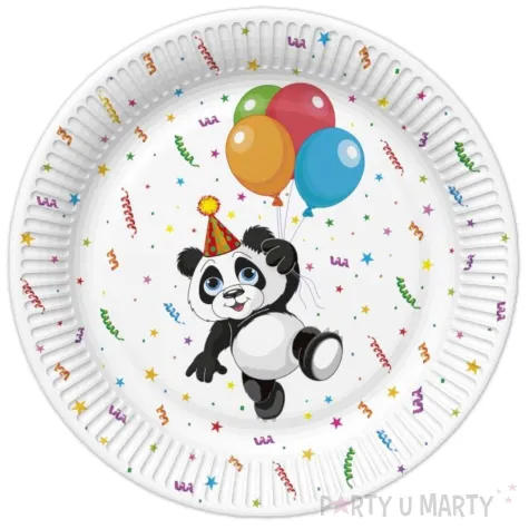 xx talerzyki daisy panda happy birthday 180mm x8