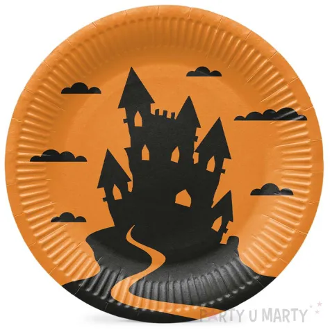 xx talerzyki nawiedzony dom na halloween 23 cm