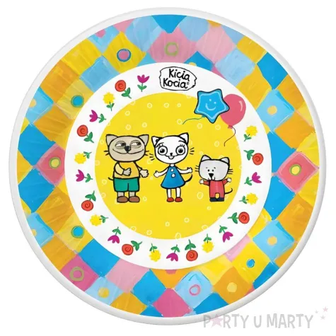 xx talerzyki pap kicia kocia licencja 18 cm 6 szt