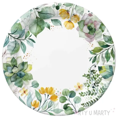 xx talerzyki pap sr 180 mm 8 szt nr set floral