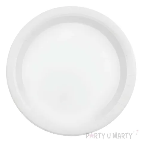 xx talerzyki papierowe bialy 23cm 1 op 6 szt