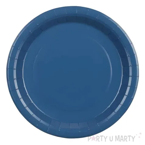 xx talerzyki papierowe granatowy 23cm 1 op 6 szt