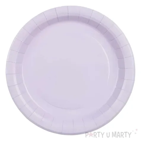 xx talerzyki papierowe lawenda 18cm 1 op 6 szt