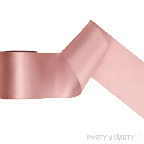 xx tasiemka satynowa brudny roz 100mm 25m