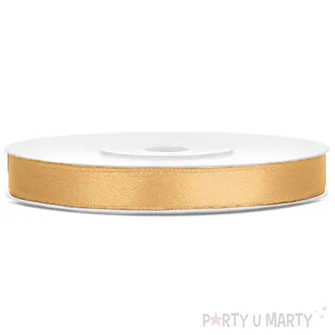 xx tasiemka satynowa jasny miodowy 6mm 25m