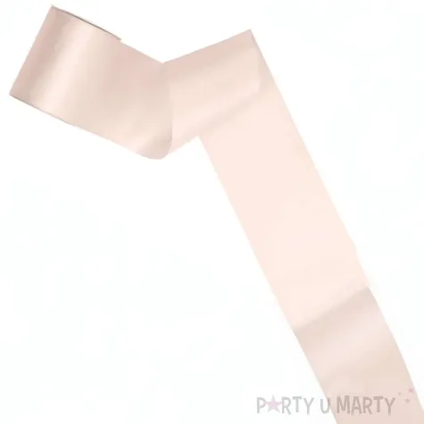 xx tasiemka satynowa zlamana biel 100mm 25m