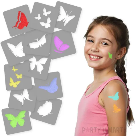 xx tatuaz brokatowe motylki