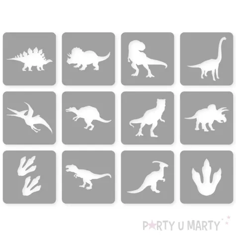 xx tatuaze brokatowe dinozaury