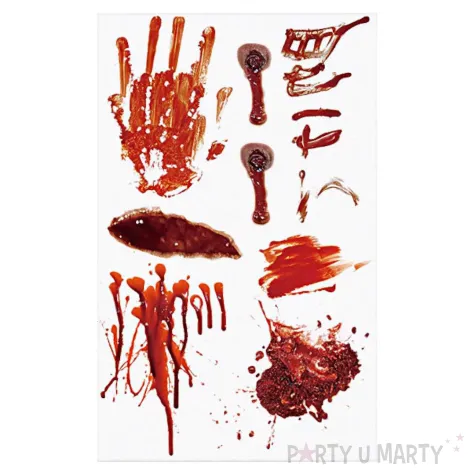 xx tatuaze halloween dlon rany krew