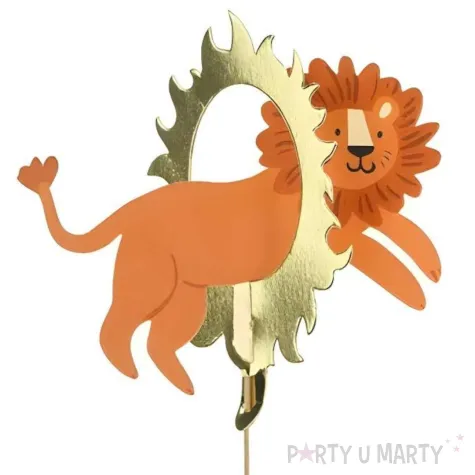 xx topper na tort lew 16 x 16 cm mix