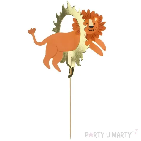 xx topper na tort lew 16 x 16 cm mix