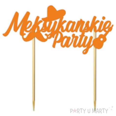 xx topper pap meksykanskie party pomarancz