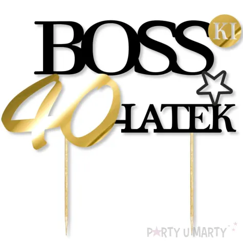 xx topper papierowy bosski 40 latek