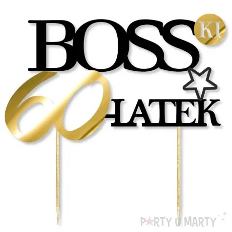 xx topper papierowy bosski 60 latek