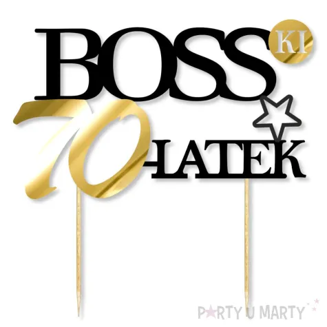 xx topper papierowy bosski 70 latek