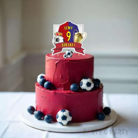 xx topper papierowy fcb lewy 9 sto lat