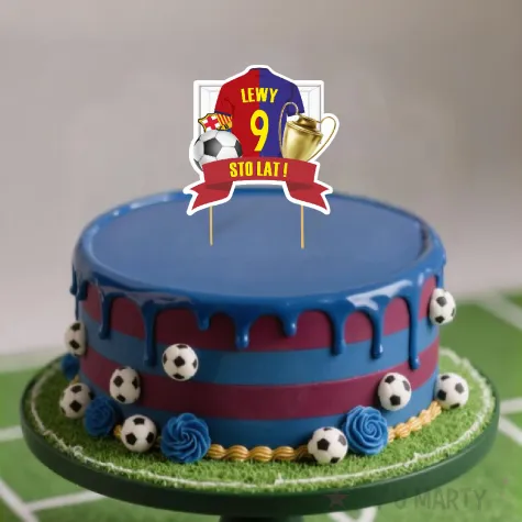 xx topper papierowy fcb lewy 9 sto lat