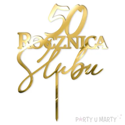 xx topper pl 50 rocznica slubu zloty