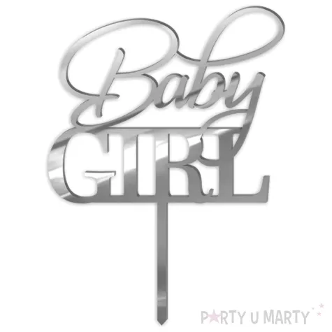 xx topper pl baby girl srebrne lustro