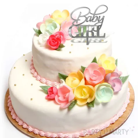 xx topper pl baby girl srebrne lustro