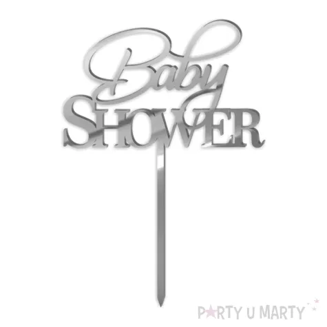 xx topper pl baby shower srebrne lustro