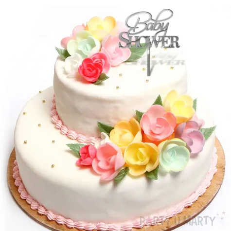 xx topper pl baby shower srebrne lustro