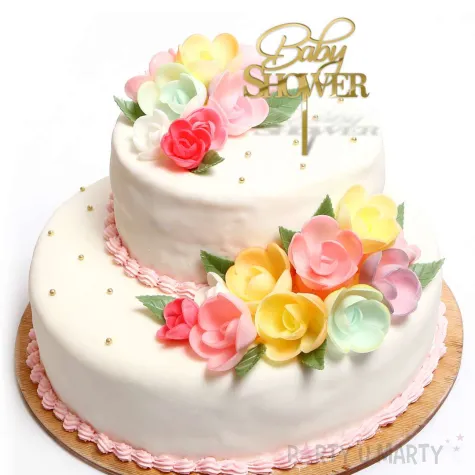 xx topper pl baby shower zlote lustro